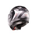 CABERG KASK SZCZĘKOWY FLIP-BACK (SZCZĘKA DO TYŁU) MODEL TRIP LUNAR SOLID KOLOR CZARNY MAT/BIAŁY/SZARY ROZMIAR XXL (PINLOCK W ZES