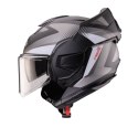 CABERG KASK SZCZĘKOWY FLIP-BACK (SZCZĘKA DO TYŁU) MODEL TRIP LUNAR SOLID KOLOR CZARNY MAT/BIAŁY/SZARY ROZMIAR M (PINLOCK W ZESTA