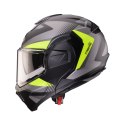 CABERG KASK SZCZĘKOWY FLIP-BACK (SZCZĘKA DO TYŁU) MODEL TRIP LUNAR SOLID KOLOR CZARNY MAT/SZARY/ŻÓŁTY FLUO ROZMIAR XXL (PINLOCK 