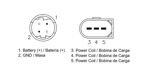 DZE REGULATOR NAPIĘCIA BMW G 310R '17-'21; G 310GS '18-'21 (OEM 61148559626) MOSFET (35A)