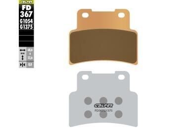 GALFER KLOCKI HAMULCOWE KH432 SPIEK METALICZNY (ZŁOTE) SINTER SPORT
