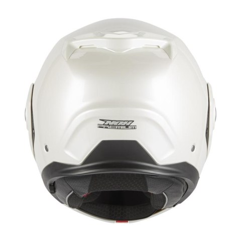NOX PREMIUM KASK SZCZĘKOWY FLIP-BACK (SZCZĘKA DO TYŁU) Z BLENDĄ SPINNER KOLOR BIAŁY POŁYSK ROZMIAR XXL