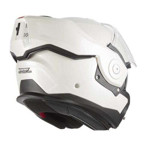 NOX PREMIUM KASK SZCZĘKOWY FLIP-BACK (SZCZĘKA DO TYŁU) Z BLENDĄ SPINNER KOLOR BIAŁY POŁYSK ROZMIAR S