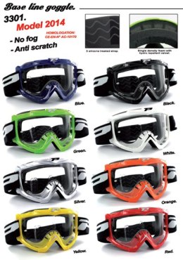 PROGRIP GOGLE PG3301-101 NASWA KOLOR BIAŁY (SZYBA PG3210 ANTISCRATCH, NO FOG, ANTI UV) (3301-101) - OFERTA SPECJALNA