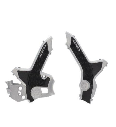ACERBIS OSŁONY RAMY X-GRIP HONDA CRF 250 L '21-'24, CRF 300 L '21-'26, CRF 300 RALLY '21-'24 KOLOR SZARY / CZARNY