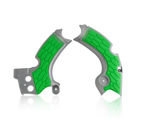ACERBIS OSŁONY RAMY X-GRIP KAWASAKI KX 250 F '15-'20 ( KXF 250 ) KOLOR ZIELONY / SZARY
