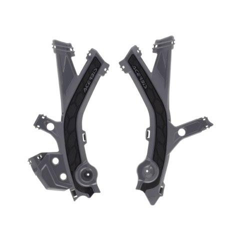 ACERBIS OSŁONY RAMY X-GRIP SHERCO SE 125 / 250 / 300 '25-'26, SEF 250 / 300 / 450 '25-'26 KOLOR SZARY / CZARNY