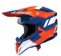 AIROH KASK CROSS / ENDURO / ATV / QUAD WRAAAP VISION POMARAŃCZOWY/NIEBIESKI/BIAŁY ROZMIAR XL