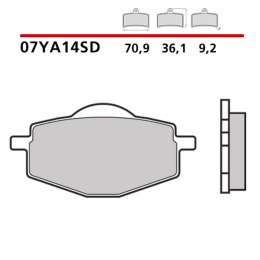 BREMBO 2026/05 KLOCKI HAMULCOWE KH101 OFF ROAD SINTER SD (SPIEK METALICZNY) PRZÓD/TYŁ (ECE R90)