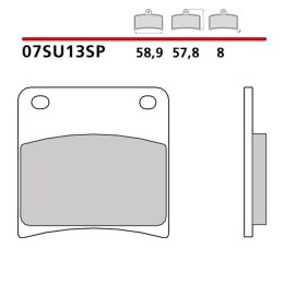BREMBO 2026/05 KLOCKI HAMULCOWE KH103 SINTER SP (SPIEK METALICZNY) TYŁ (ECE R90)