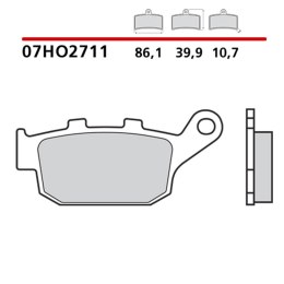 BREMBO 2026/05 KLOCKI HAMULCOWE KH140 GENUINE CARBON CERAMIC (PÓŁMETALICZNE MIESZANKA OEM) PRZÓD/TYŁ