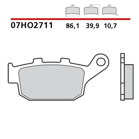 BREMBO 2026/05 KLOCKI HAMULCOWE KH140 GENUINE CARBON CERAMIC (PÓŁMETALICZNE MIESZANKA OEM) PRZÓD/TYŁ