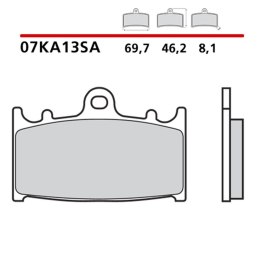 BREMBO 2026/05 KLOCKI HAMULCOWE KH158 SINTER SA (SPIEK METALICZNY) PRZÓD (ECE R90)
