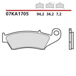BREMBO 2026/05 KLOCKI HAMULCOWE KH185 GENUINE CARBON CERAMIC (PÓŁMETALICZNE MIESZANKA OEM) PRZÓD/TYŁ