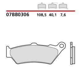 BREMBO 2026/05 KLOCKI HAMULCOWE KH209 GENUINE CARBON CERAMIC (PÓŁMETALICZNE MIESZANKA OEM) PRZÓD/TYŁ