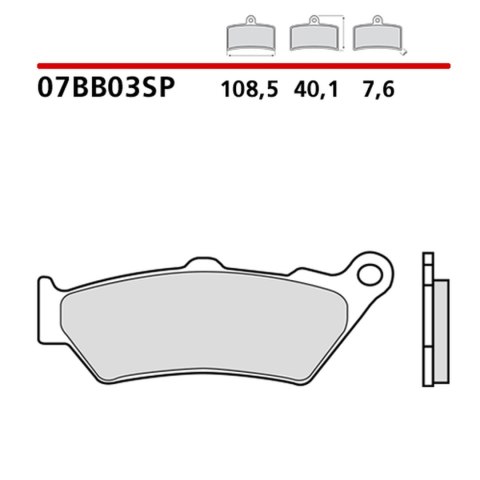 BREMBO 2026/05 KLOCKI HAMULCOWE KH209 SINTER SP (SPIEK METALICZNY) TYŁ (ECE R90)