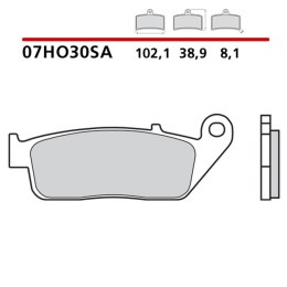BREMBO 2026/05 KLOCKI HAMULCOWE KH226 / KH142 SINTER SA (SPIEK METALICZNY) PRZÓD (ECE R90)