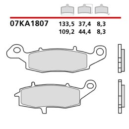 BREMBO 2026/05 KLOCKI HAMULCOWE KH231 GENUINE CARBON CERAMIC (PÓŁMETALICZNE MIESZANKA OEM) PRZÓD/TYŁ