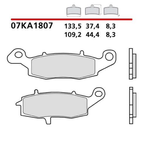 BREMBO 2026/05 KLOCKI HAMULCOWE KH231 GENUINE CARBON CERAMIC (PÓŁMETALICZNE MIESZANKA OEM) PRZÓD/TYŁ