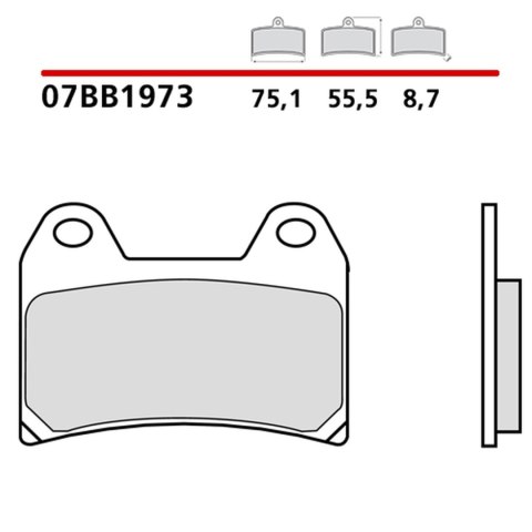 BREMBO 2026/05 KLOCKI HAMULCOWE KH244 GENUINE SINTER (SPIEK METALICZNY MIESZANKA OEM) PRZÓD/TYŁ