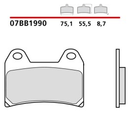 BREMBO 2026/05 KLOCKI HAMULCOWE KH244 GENUINE SINTER (SPIEK METALICZNY MIESZANKA OEM) PRZÓD/TYŁ