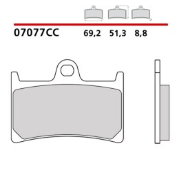 BREMBO 2026/05 KLOCKI HAMULCOWE KH252 / KH380 SCOOTER CARBON CERAMIC CC (PÓŁMETALICZNE) PRZÓD/TYŁ (ECE R90)