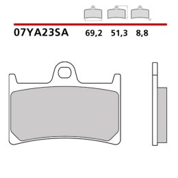 BREMBO 2026/05 KLOCKI HAMULCOWE KH252 / KH380 SINTER SA (SPIEK METALICZNY) PRZÓD (ECE R90)