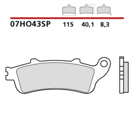 BREMBO 2026/05 KLOCKI HAMULCOWE KH261 / KH281 SINTER SP (SPIEK METALICZNY) TYŁ (ECE R90)