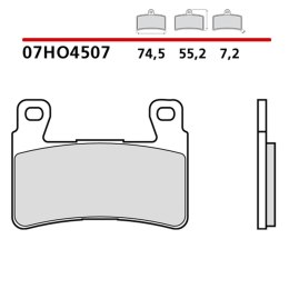 BREMBO 2026/05 KLOCKI HAMULCOWE KH265 / KH296 GENUINE CARBON CERAMIC (PÓŁMETALICZNE MIESZANKA OEM) PRZÓD/TYŁ