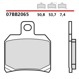 BREMBO 2026/05 KLOCKI HAMULCOWE KH266 GENUINE SINTER (SPIEK METALICZNY MIESZANKA OEM) PRZÓD/TYŁ