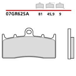 BREMBO 2026/05 KLOCKI HAMULCOWE KH294 SINTER SA (SPIEK METALICZNY) PRZÓD (ECE R90)