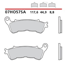 BREMBO 2026/05 KLOCKI HAMULCOWE KH388 SINTER SA (SPIEK METALICZNY) PRZÓD (ECE R90)