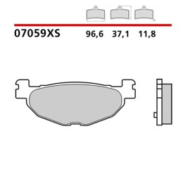 BREMBO 2026/05 KLOCKI HAMULCOWE KH408 SCOOTER SINTER XS (SPIEK METALICZNY) PRZÓD/TYŁ (ECE R90)