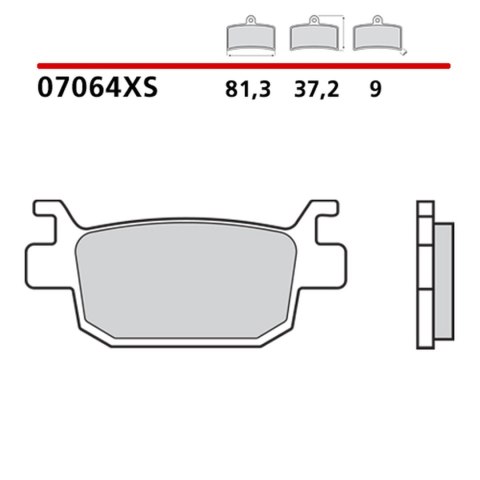 BREMBO 2026/05 KLOCKI HAMULCOWE KH415 SCOOTER SINTER XS (SPIEK METALICZNY) PRZÓD/TYŁ (ECE R90)