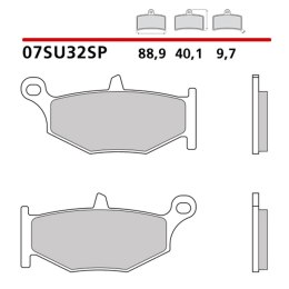 BREMBO 2026/05 KLOCKI HAMULCOWE KH419 SINTER SP (SPIEK METALICZNY) TYŁ (ECE R90)