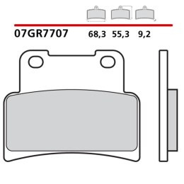 BREMBO 2026/05 KLOCKI HAMULCOWE KH432 GENUINE CARBON CERAMIC (PÓŁMETALICZNE MIESZANKA OEM) PRZÓD/TYŁ