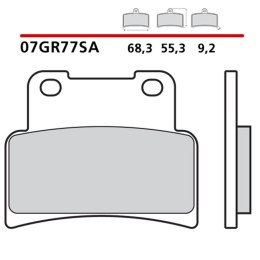 BREMBO 2026/05 KLOCKI HAMULCOWE KH432 SINTER SA (SPIEK METALICZNY) PRZÓD (ECE R90)