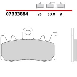 BREMBO 2026/05 KLOCKI HAMULCOWE KH630 GENUINE SINTER (SPIEK METALICZNY MIESZANKA OEM) PRZÓD/TYŁ