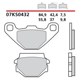 BREMBO 2026/05 KLOCKI HAMULCOWE KH67 GENUINE CARBON CERAMIC (PÓŁMETALICZNE MIESZANKA OEM) PRZÓD/TYŁ