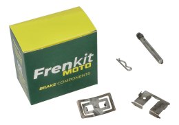 FRENKIT MOTO 2026/05 ZESTAW BLASZEK USTALAJĄCYCH, TRZPIENI I ZABEZPIECZEŃ ZACISKU HAMULCOWEGO BYBRE / BREMBO PRZÓD F 650 GS / DA