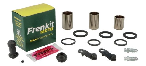 FRENKIT MOTO 2026/05 ZESTAW NAPRAWCZY ZACISKU HAMULCOWEGO (USZCZELNIENIA + TŁOCZKI) NISSIN (TŁOCZEK FI 23 / 25MM) PRZÓD HONDA CB