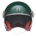 NOX PREMIUM KASK OTWARTY JET HERITAGE SOLID KOLOR ZIELONY POŁYSK ROZMIAR XL