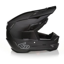 6D HELMETS KASK CROSS/ENDURO MODEL ATR-3 SOLID GLOSS BLACK FIM (FRHPhe-02) KOLOR CZARNY/SZARY ROZMIAR M ( 57 - 58 CM )