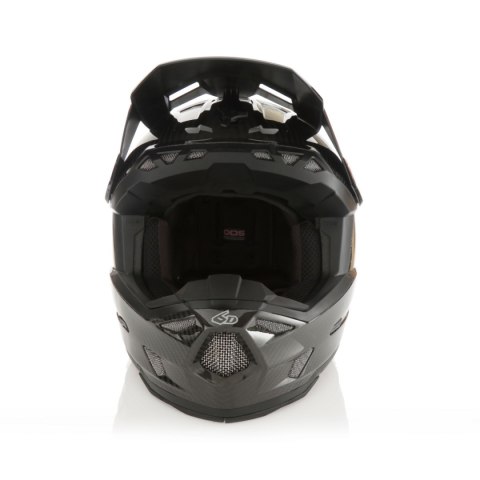 6D HELMETS KASK CROSS/ENDURO MODEL ATR-3 SOLID GLOSS BLACK FIM (FRHPhe-02) KOLOR CZARNY/SZARY ROZMIAR M ( 57 - 58 CM )