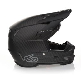 6D HELMETS KASK CROSS/ENDURO MODEL ATR-3 SOLID MATTE BLACK FIM (FRHPhe-02) KOLOR CZARNY/SZARY ROZMIAR XS
