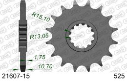 AFAM 2026/04 ZĘBATKA PRZEDNIA 2091 15 Z GUMĄ YAMAHA FZ8 '10-'15, MT 09 '14-'20, MT 07 '14-'24 TDM 900 '02-'13 TENERE 700 19-, R1