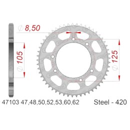 AFAM 2026/06 ZĘBATKA TYLNA 4402 62 YAMAHA DT 50 '03-'06, MALAGUTI XTM, MRX, SMX(ŁAŃC. 420) (JTR1131.62)