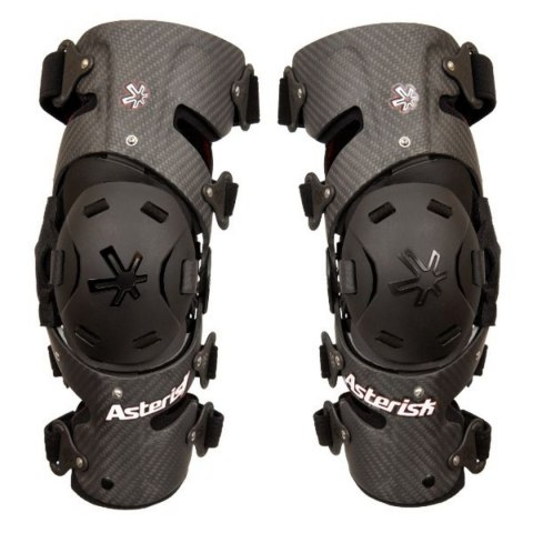 ASTERISK ORTEZY STAWU KOLANOWEGO (PARA) MODEL CARBON CELL PRO KOLOR CZARNY/CARBON ROZMIAR S