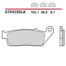 BREMBO KLOCKI HAMULCOWE KH226 / KH142 ROAD SINTER LA (SPIEK METALICZNY) (ECE R90)
