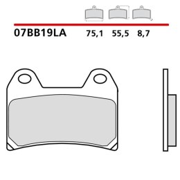 BREMBO KLOCKI HAMULCOWE KH244 ROAD SINTER LA (SPIEK METALICZNY) (ECE R90)